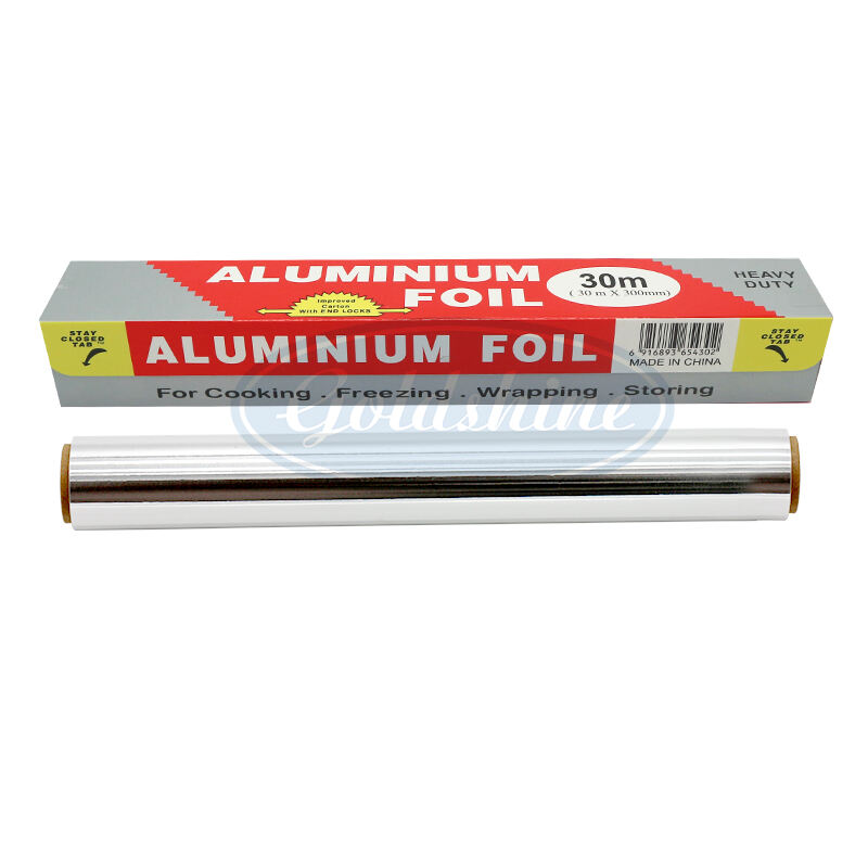 Cuộn Giấy Bạc Gia Dụng 30m, Độ Dày 14 Micron, Loại Mềm
