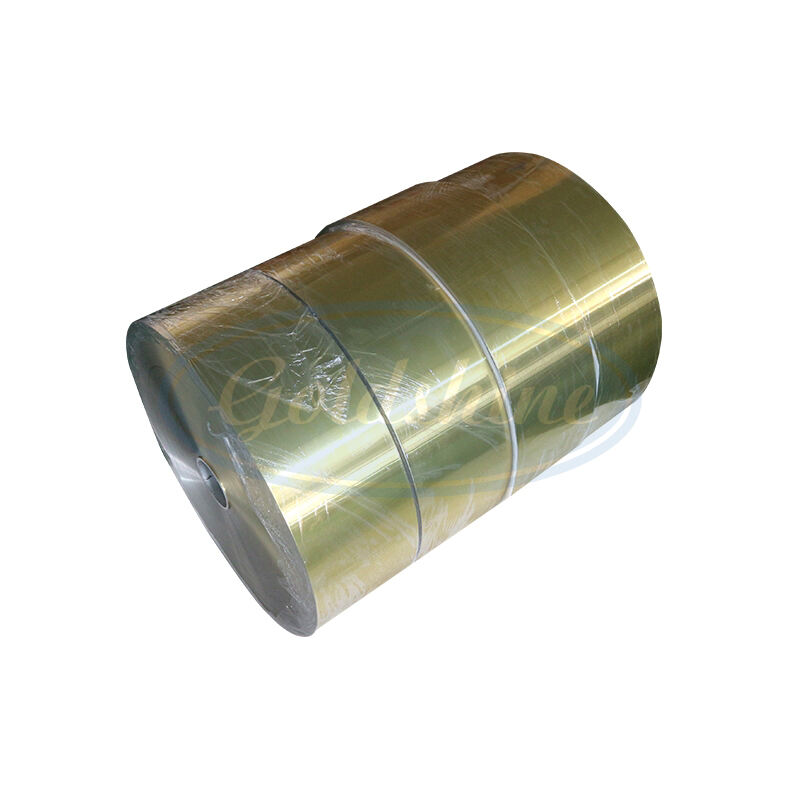 golden coated aluminum foil jumbo rolls manufacturer