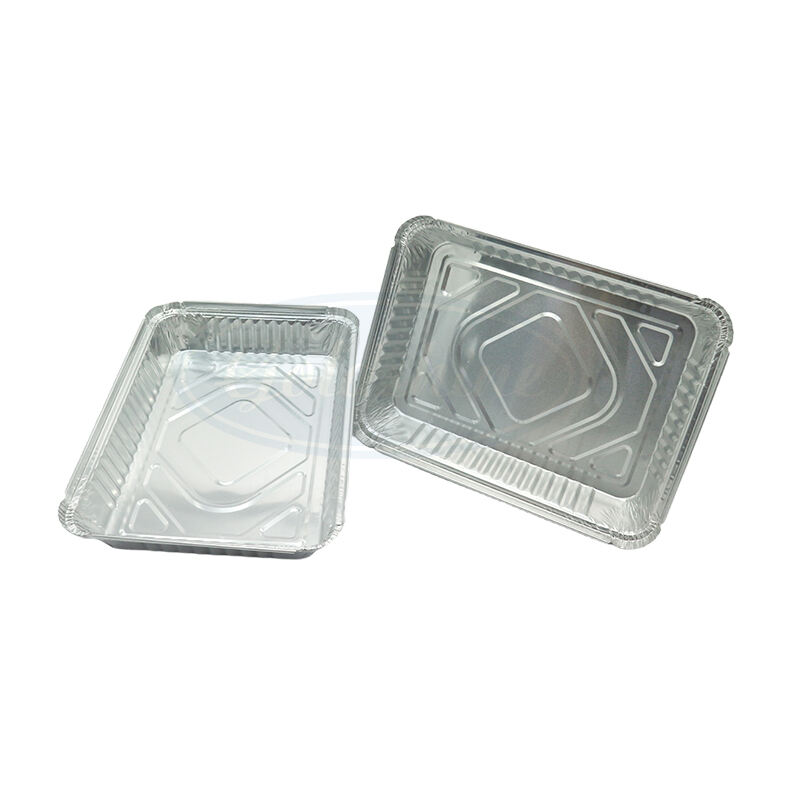 F22445 Récipients jetables en papier d'aluminium OEM