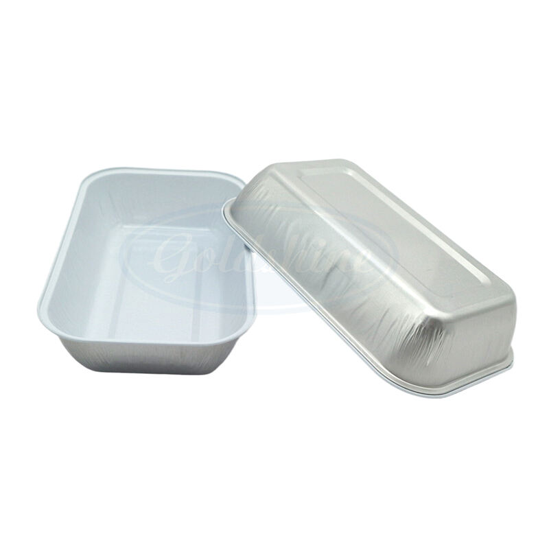 Mga lalagyan ng pagkain na gawa sa aluminium foil na itinapon agad para sa pag-pack ng mabilis na pagkain sa airline