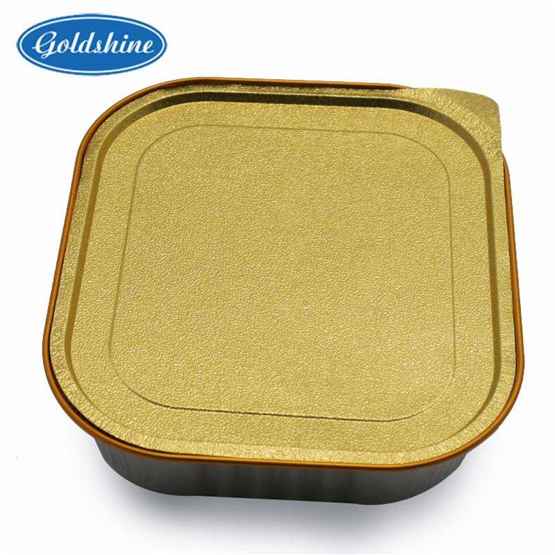Contenant en aluminium jetable de couleur pour gâteaux, emballage de gros