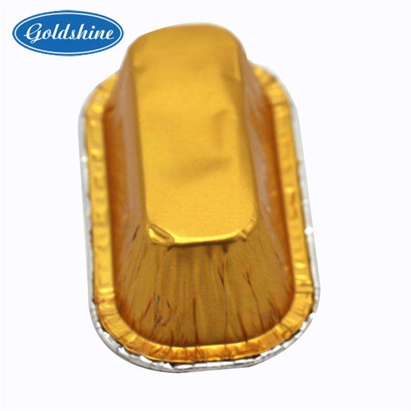  Disposable Rectangle Colorful Aluminium Foil Cups Pan