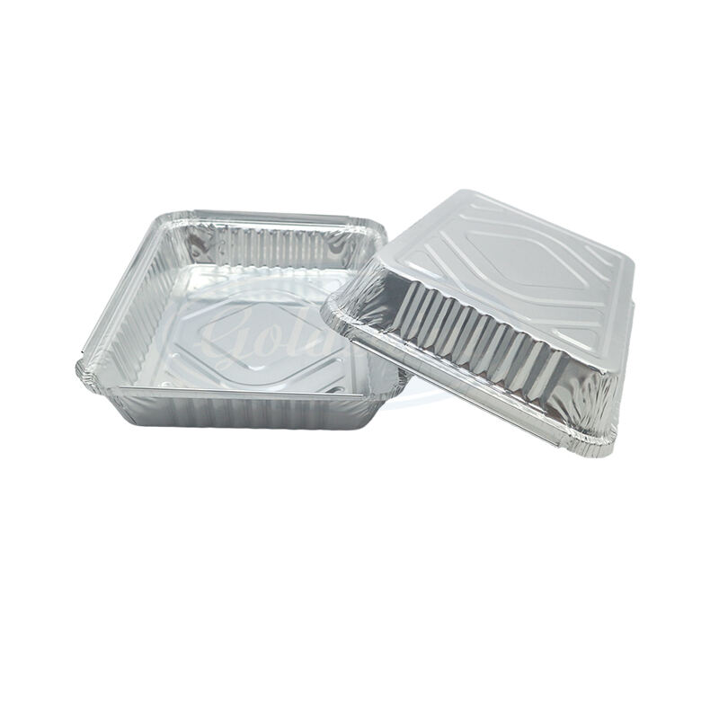 F22445 Récipients jetables en papier d'aluminium OEM