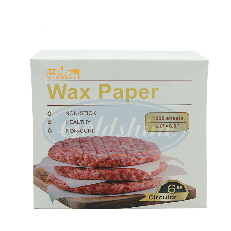 Food grade non-stick wax paper patty paper