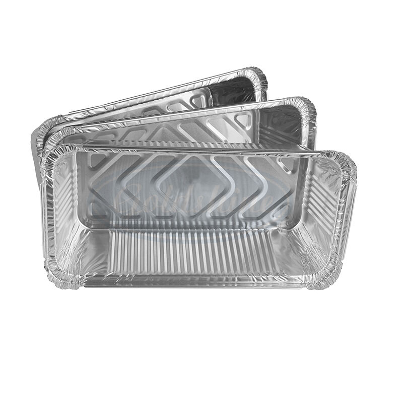 export eco-friendly disposable household aluminum food storage foil containers with lids