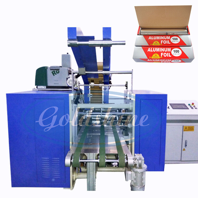 Automatic aluminium foil rewinding cutting machine