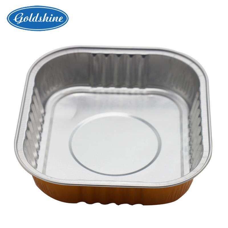 Contenant en aluminium jetable de couleur pour gâteaux, emballage de gros