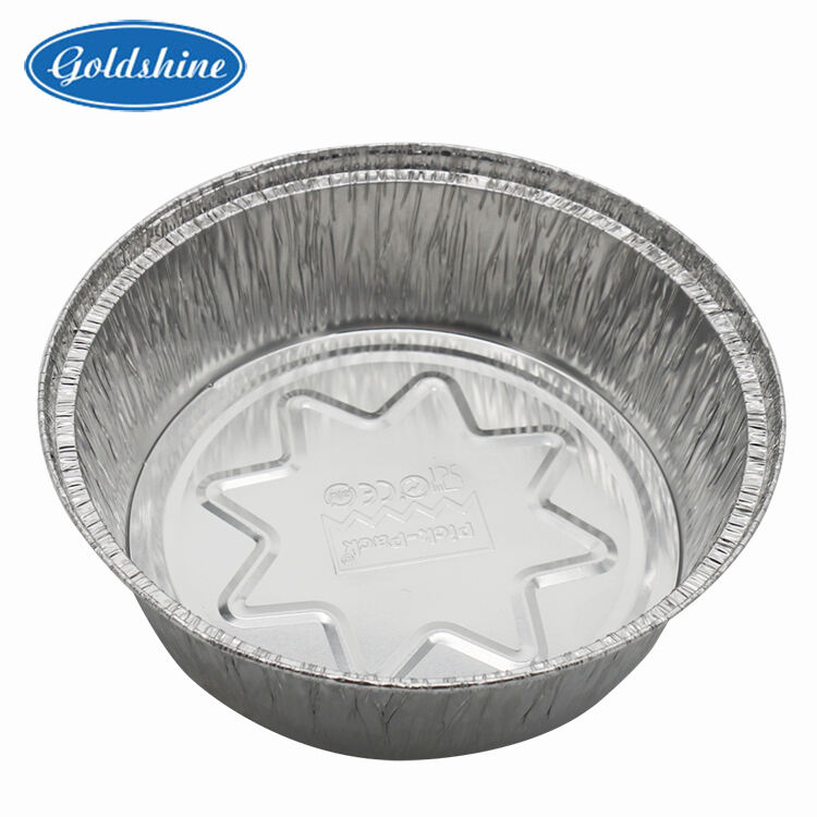 round food aluminium foil containers disposable aluminium tray