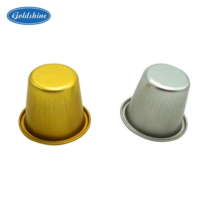 cốc nhôm ép màu 25ml Hộp đựng nướng bằng giấy bạc có nắp đậy