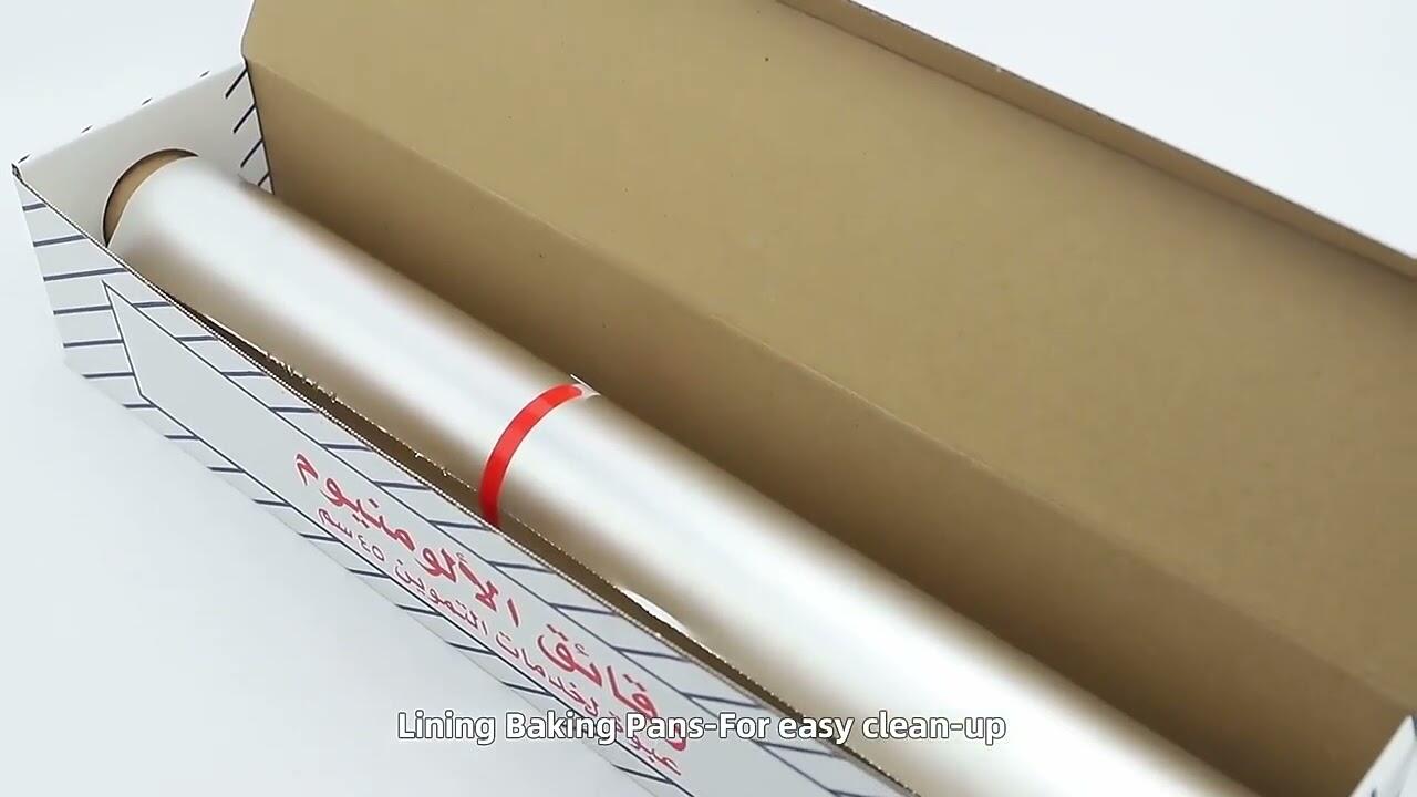 Disposable household aluminum foil roll