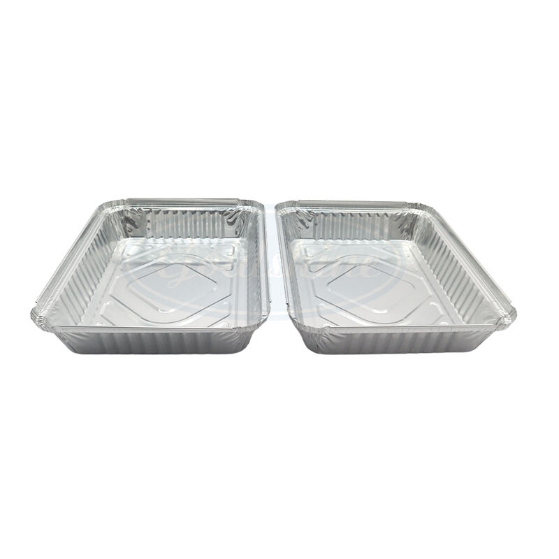 F22445 Récipients jetables en papier d'aluminium OEM