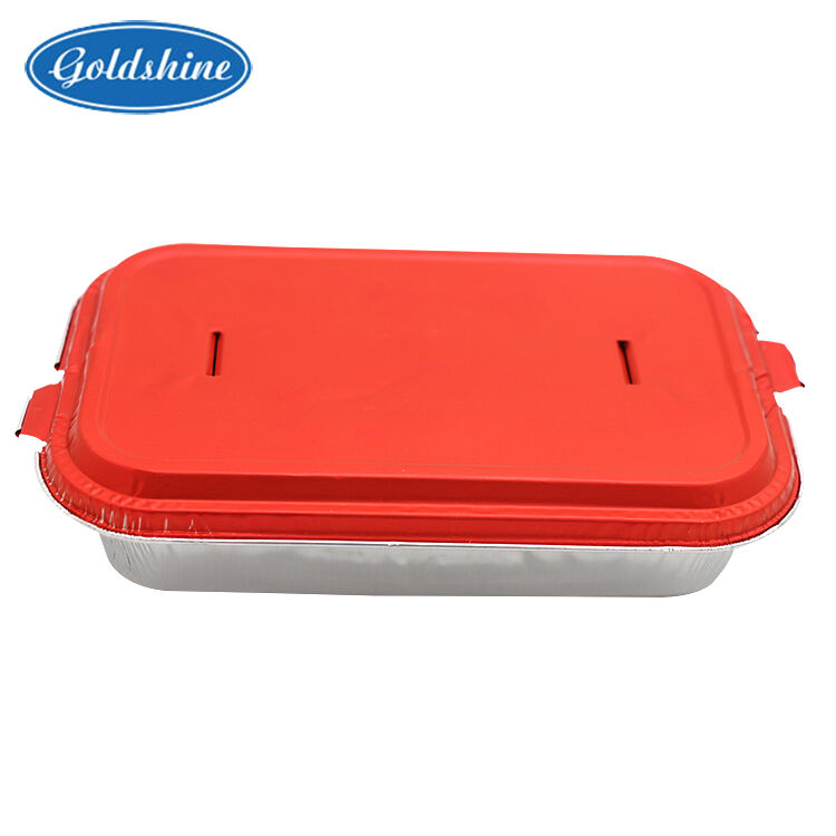 Food Grade Airline Food Packaging Aluminum Foil Containers with Lids