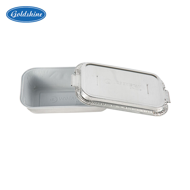 Different sizes of Airline foil lunch box with lid