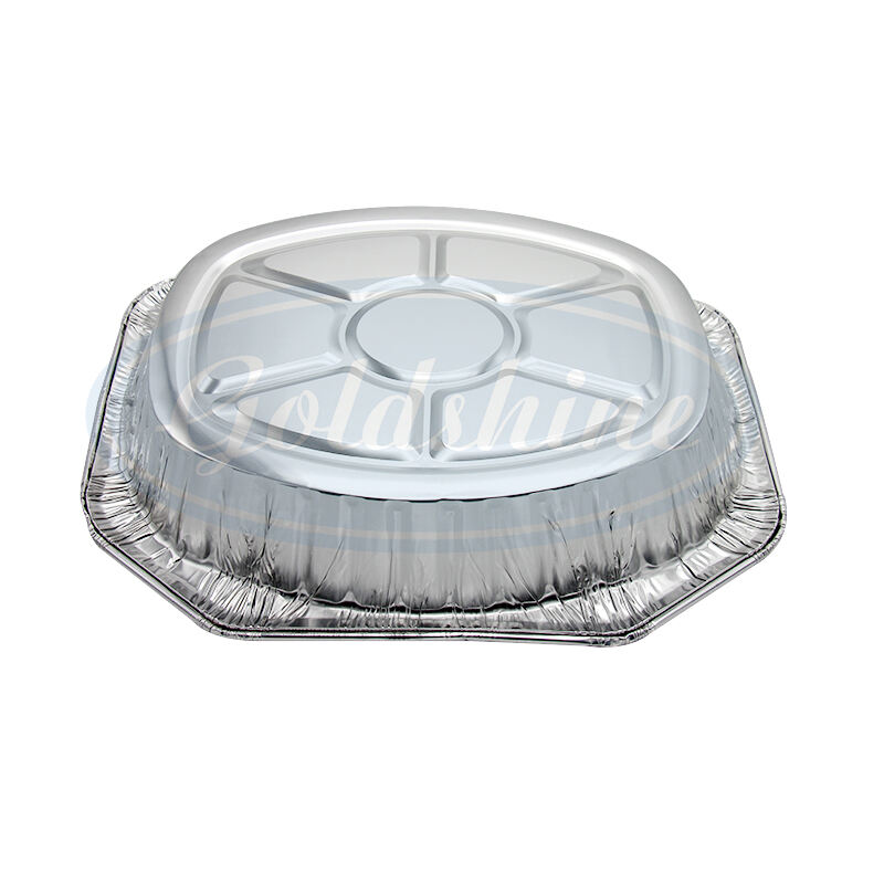 Food grade aluminium foil container for food packaging