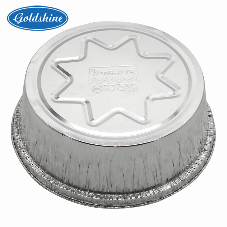 round food aluminium foil containers disposable aluminium tray