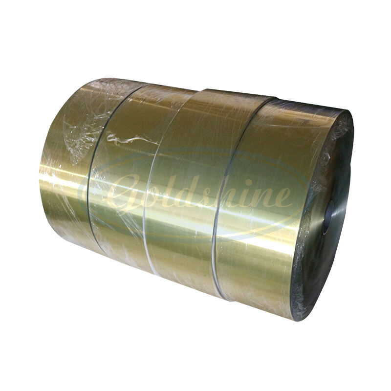 golden coated aluminum foil jumbo rolls manufacturer