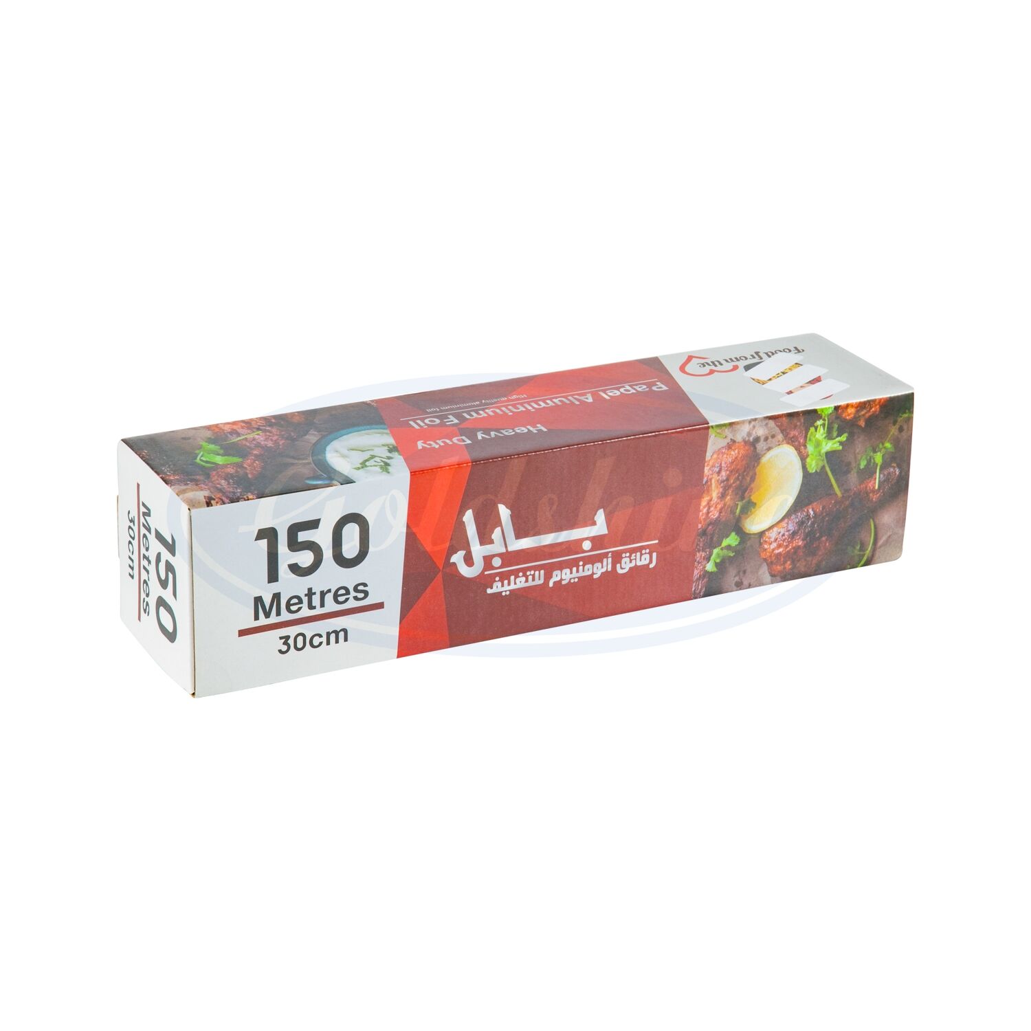 Qayta ishlangan ovqat paketlash 30sm 150m Aluminium foil Tin Foil