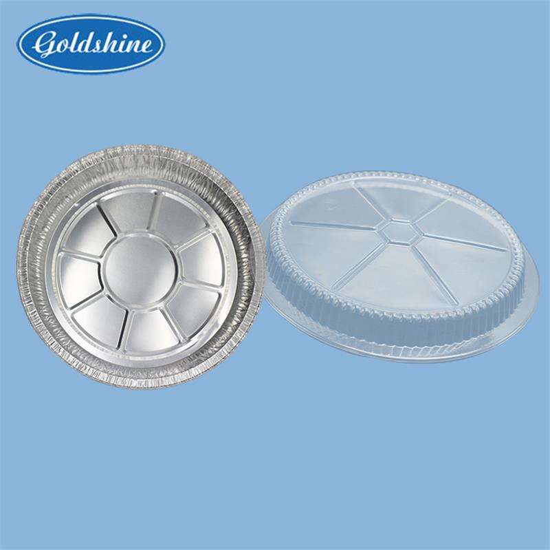 מיכלים ריבועיים בני זבל מקרטון אלומיניום 8 אינץ', מיכלי מזון מהיר חד פעמיים עם מכסה פלסטיק, תבניות אפייה לדessert
