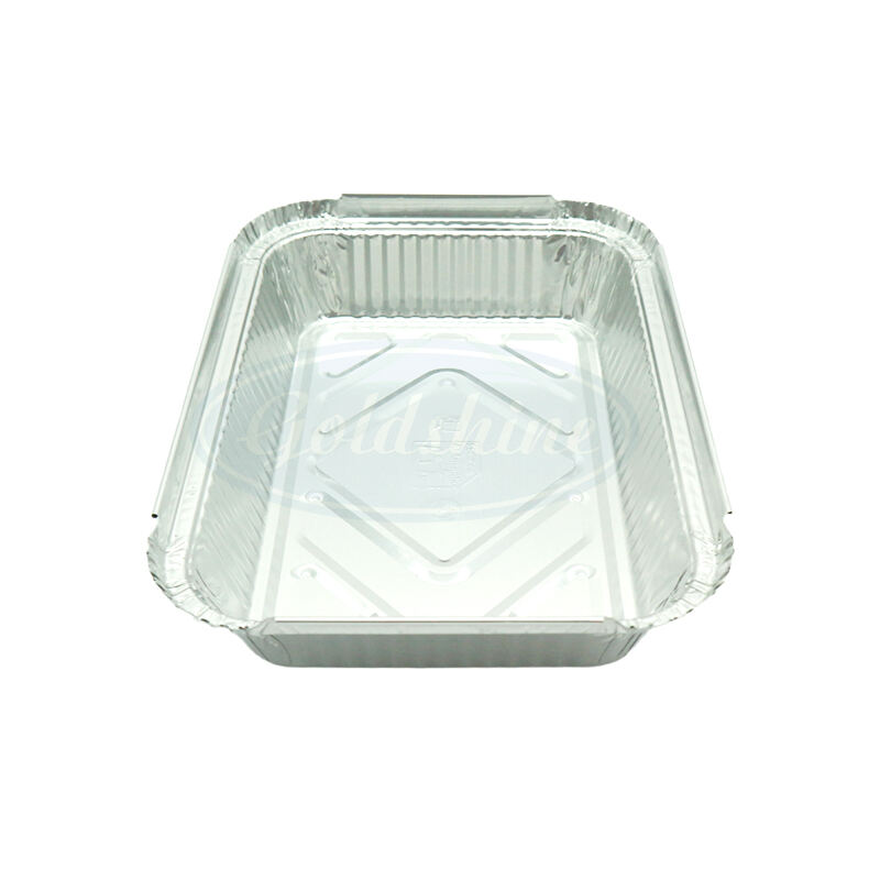 F19534 Boîte de récipients jetables en aluminium avec couvercles