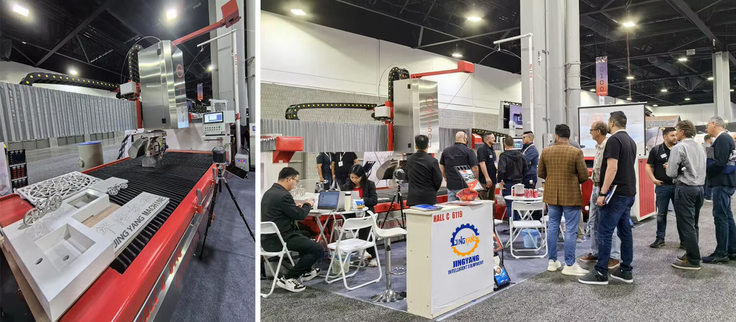 5‑Axis Automatic CNC Stone SawJet exhibition