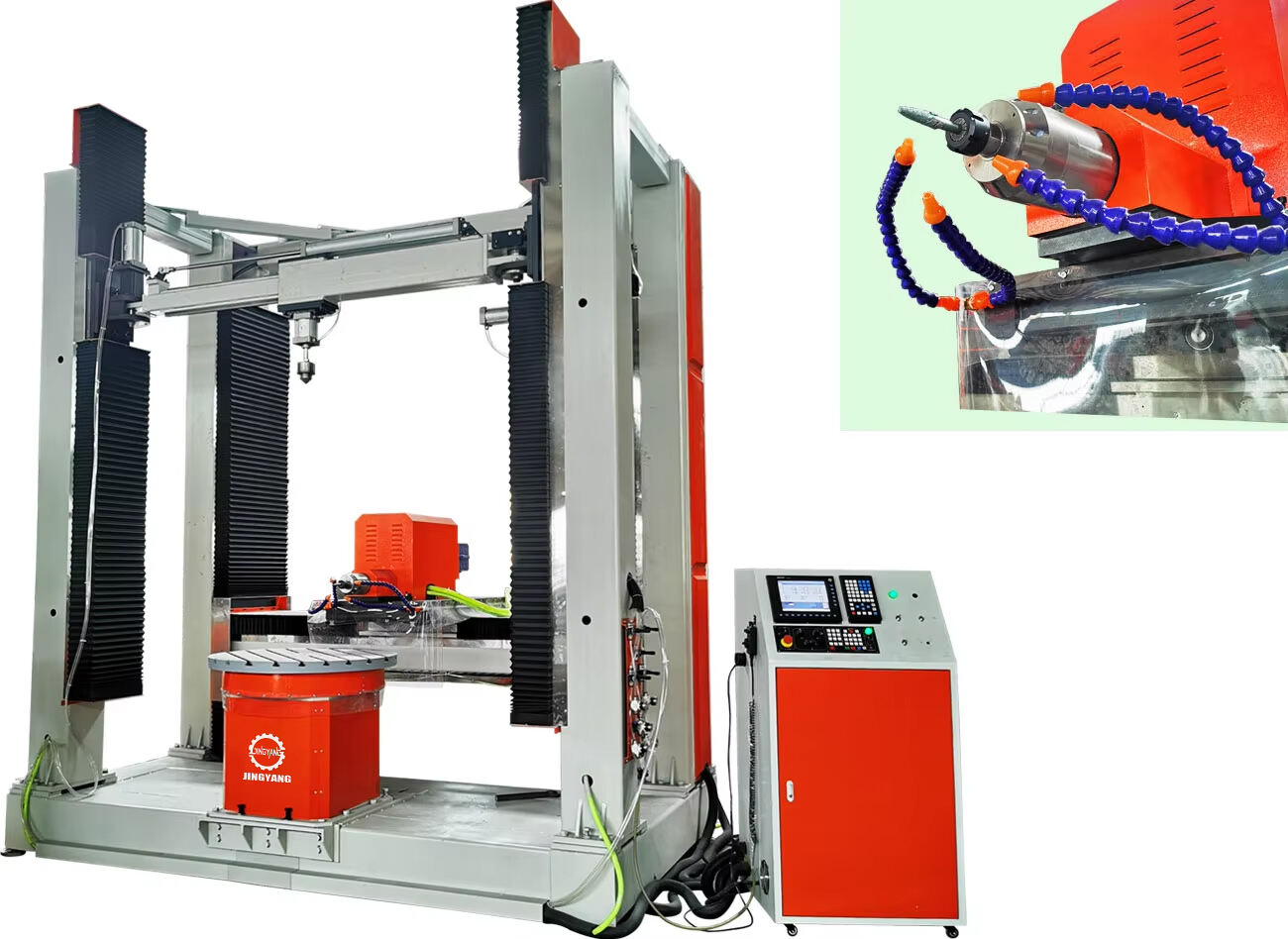4-Axis CNC Stone Sculpture Carving Machine