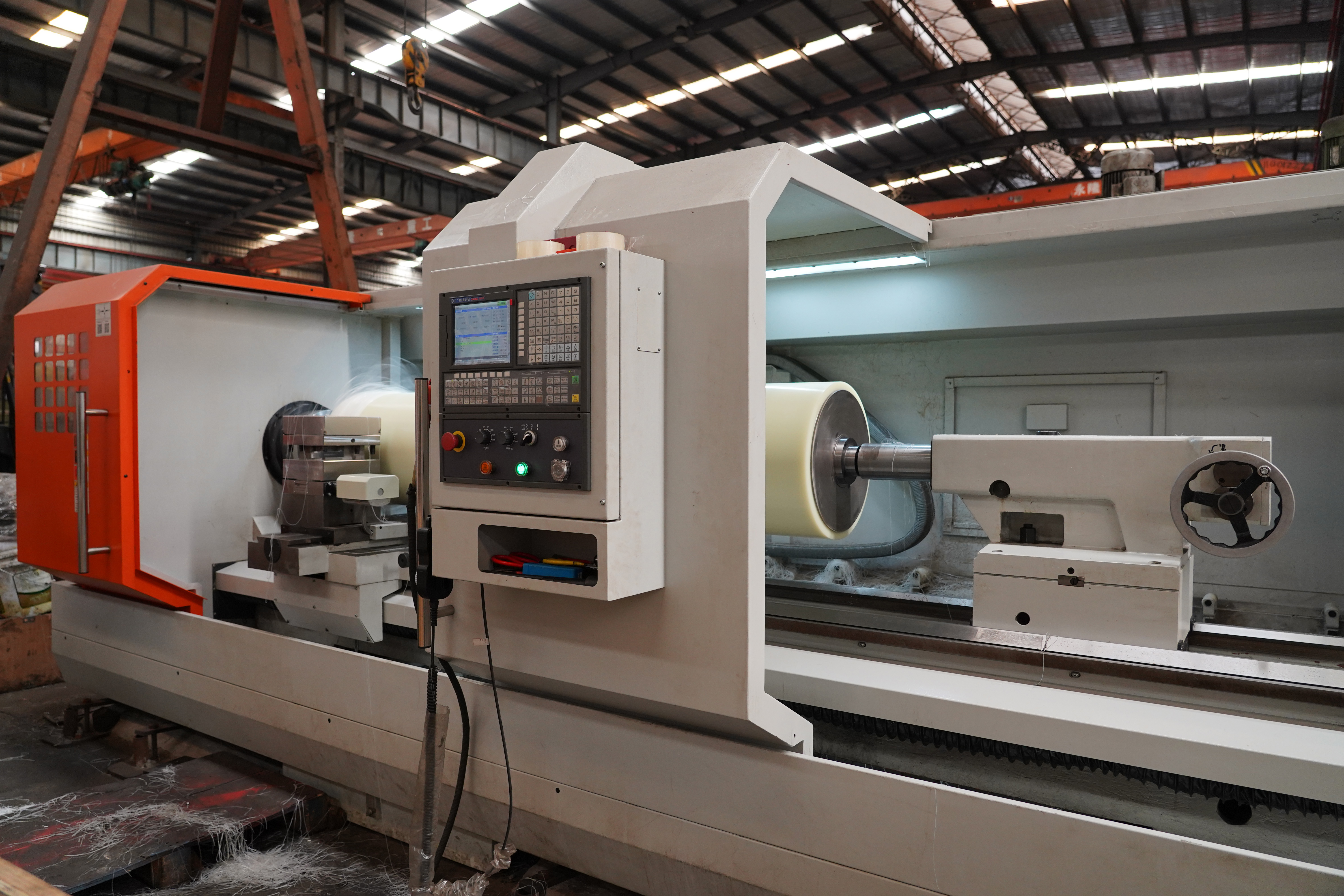 hk80b cnc lathe  fanuc 0i tf horizontal lathe  1265nm torque for shaft disk  ring parts-9