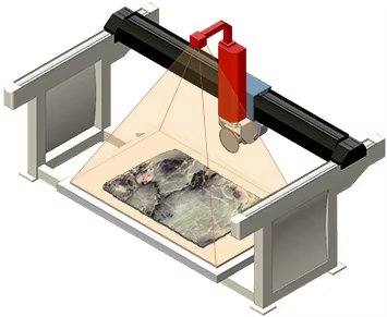 CNC 5 +1 Axis Stone Bridge Saw Cutting Machine