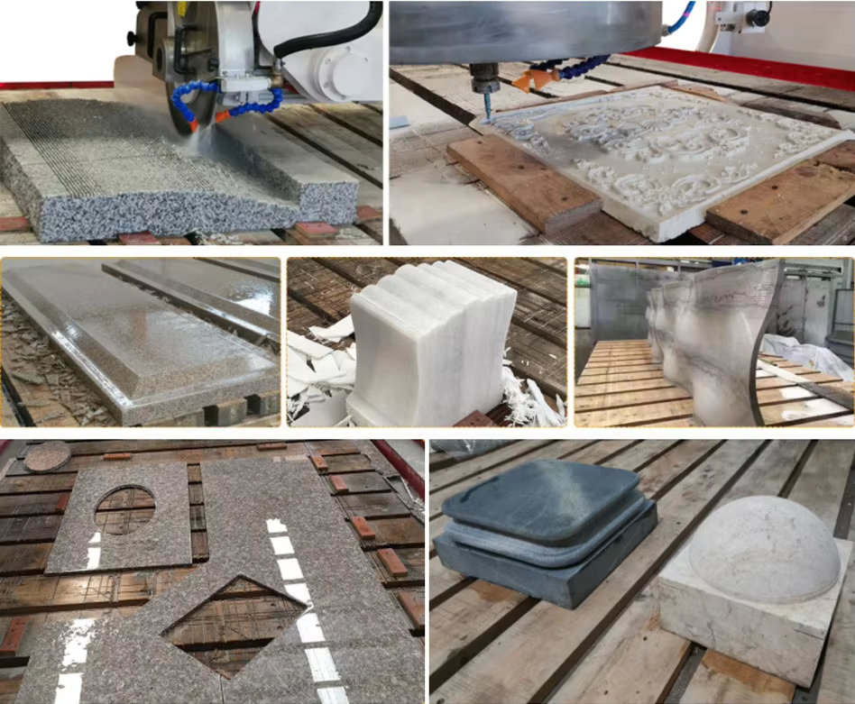 5 +1 Axis Stone Bridge Saw Cutting stone