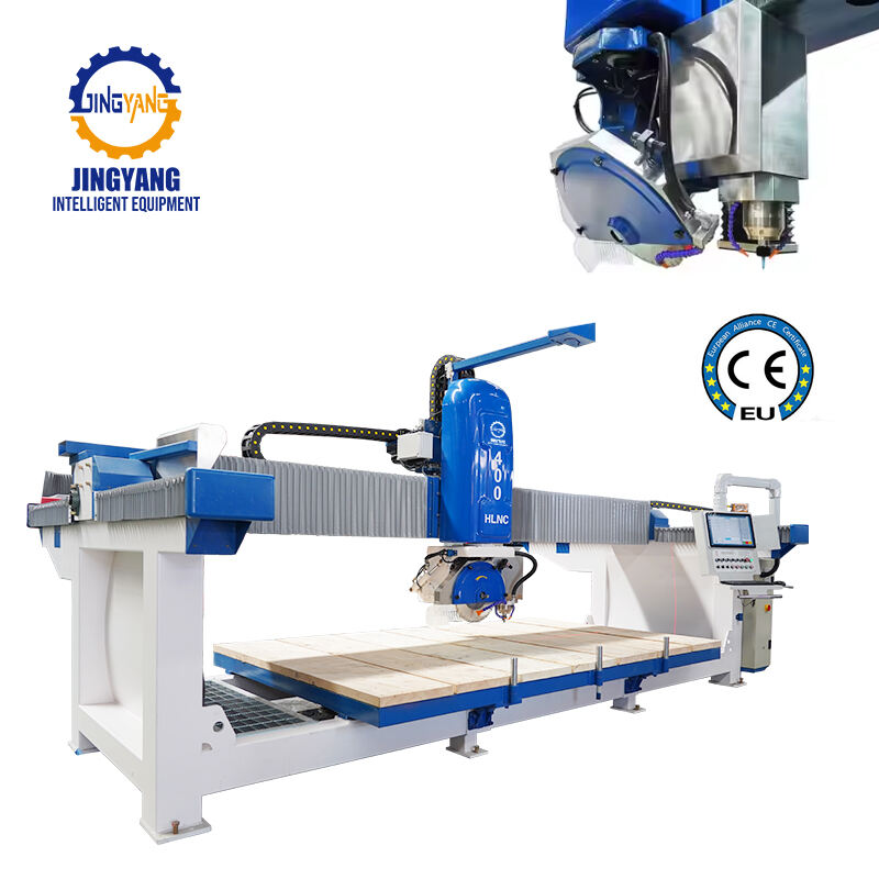 JINGYANG 4+1 Axis CNC Bridge Saw Cutting Machine HLNC-400+/650+