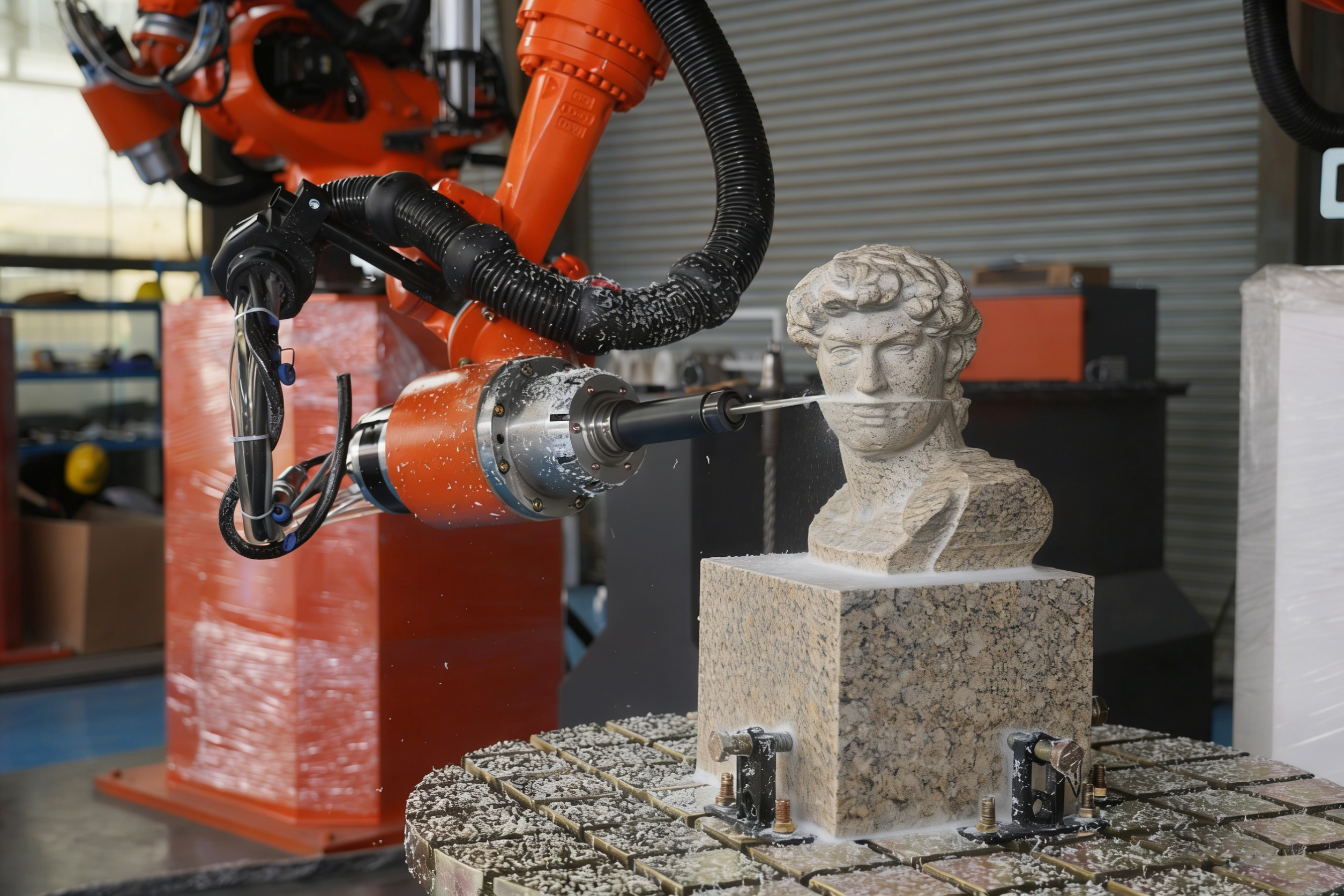 7 axis cnc sculpting robot  hlrb 7a3d-8