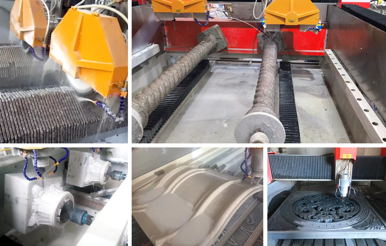 Multi-Function 4-Axis CNC Stone Engraver Machine