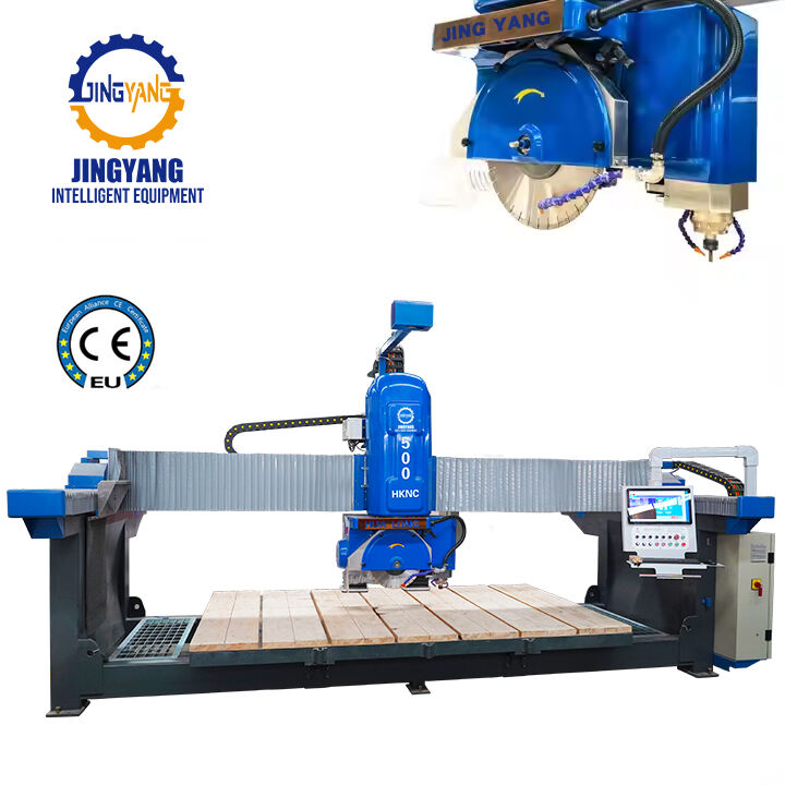 HKNC-500+ Italian ESA CNC System 5-AXlS Bridge Saw Machine