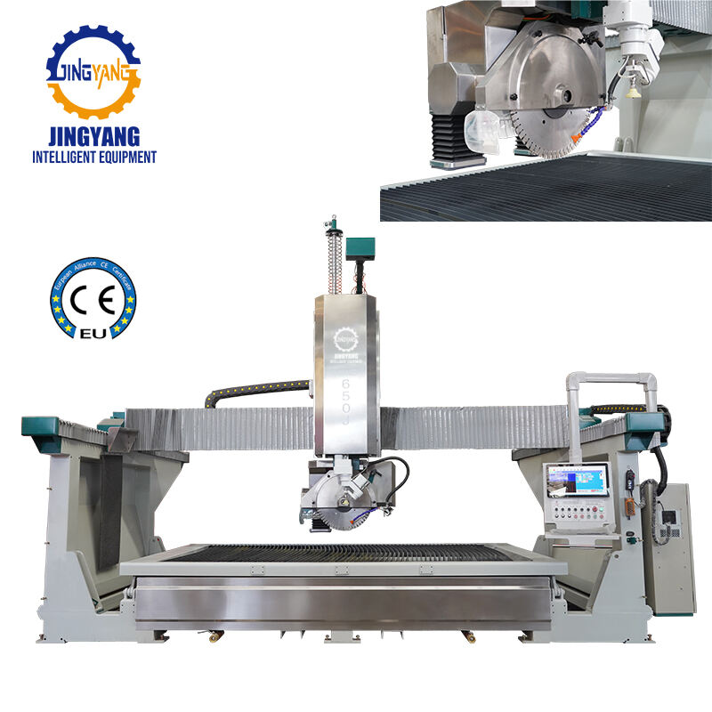 JINGYANG 5‑Axis Automatic CNC Stone SawJet Upgraded HKNC‑650J 