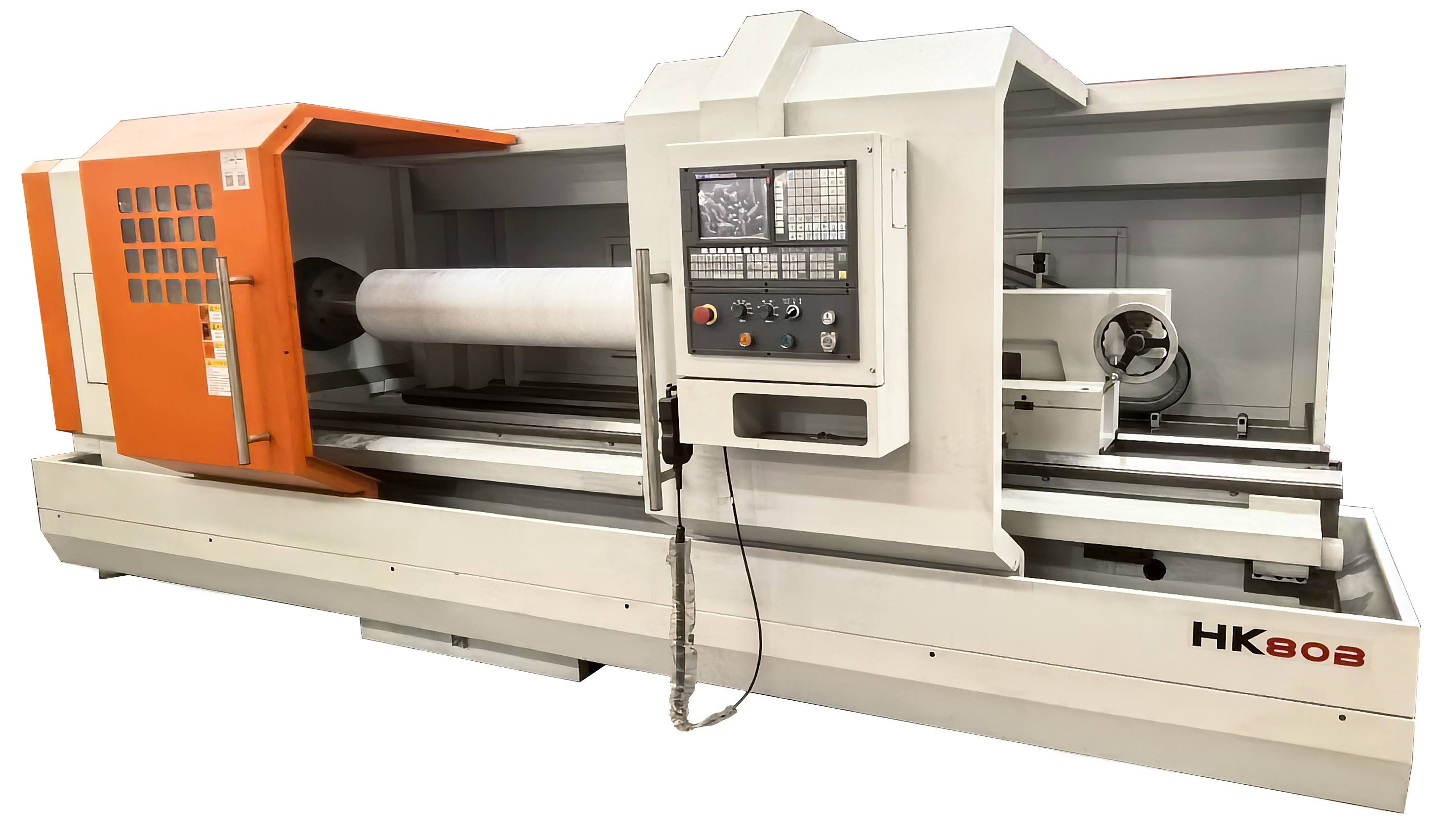 hk80b cnc lathe  fanuc 0i tf horizontal lathe  1265nm torque for shaft disk  ring parts-2