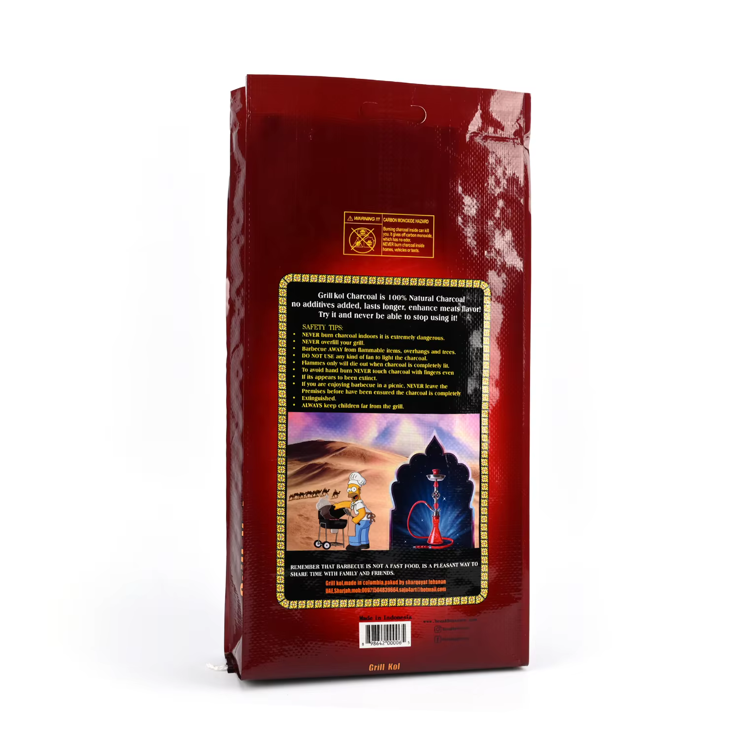 Premium Paraguay Grill Charcoal Bag 5kg 10kg 20KG PP Woven Packaging for BBQ Charcoal Storage and Transport