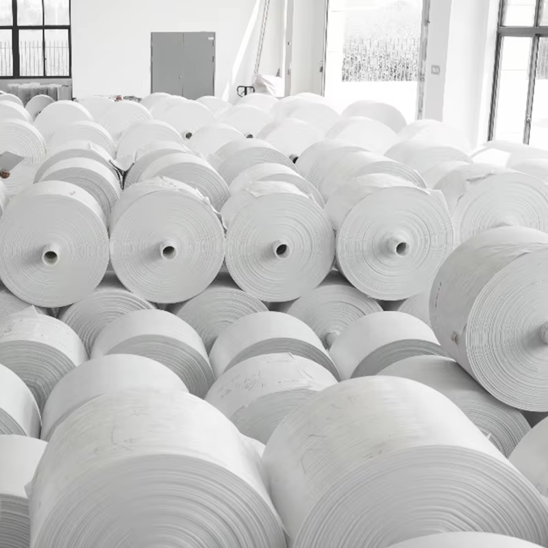 Low Price Plastic Polypropylene PP Woven Rice Flour Fabric Roll for Tubular Bags