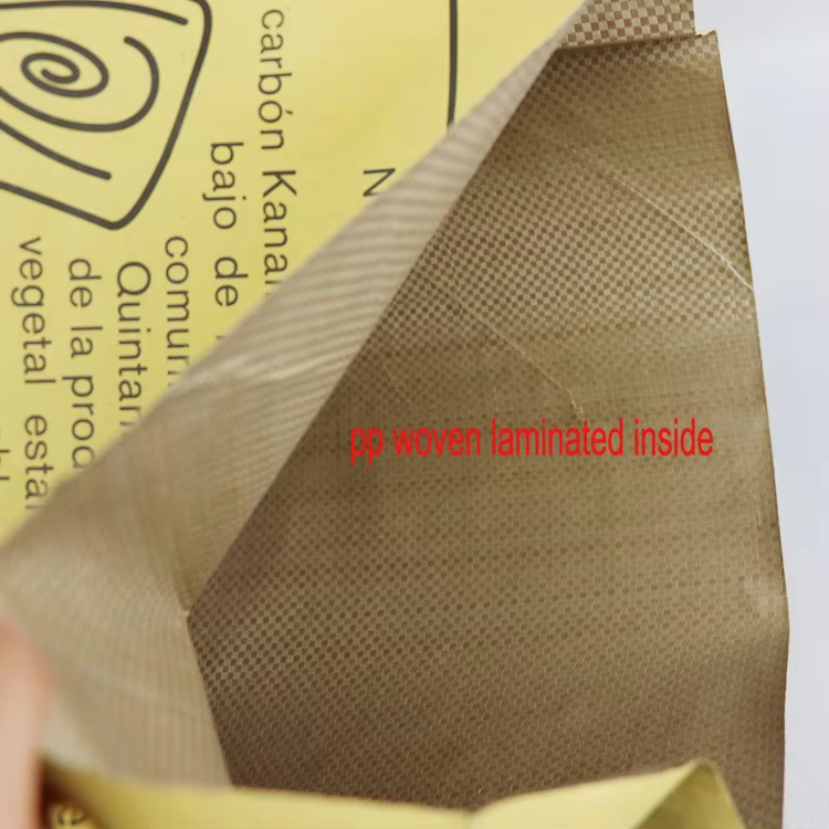 10lbs 10kg 15kg Kraft Paper Laminated pp Woven for Lump Hardwood Bbq Charcoal Bags