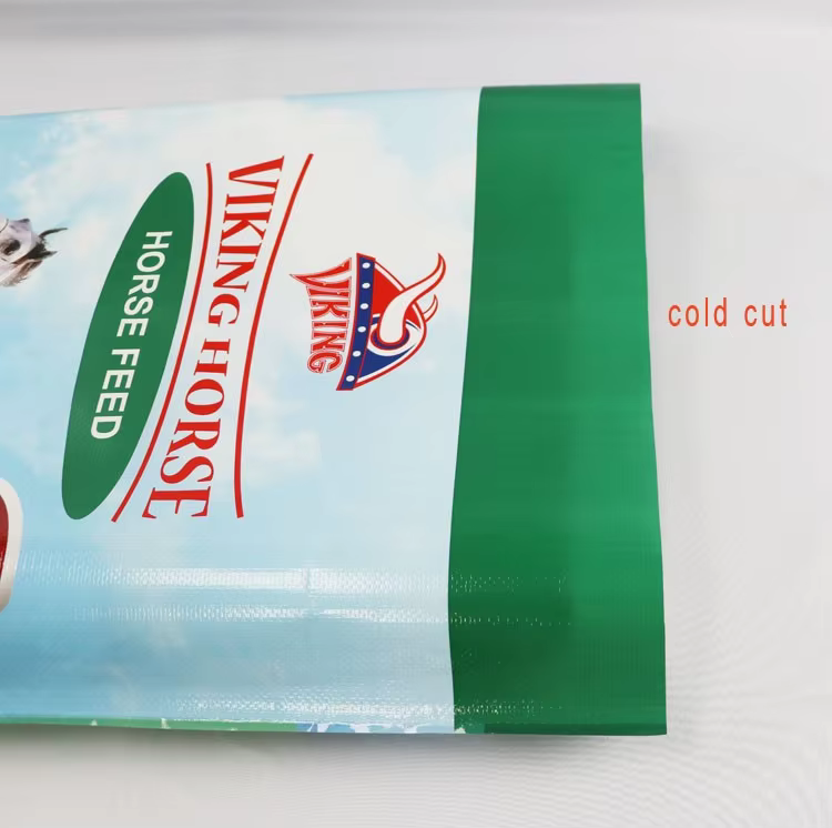 Custom 20kg 25kg 50kg Bopp Laminated Plastic Empty pp Woven Horse Feed Bag Deer Cattle Animal Food Feed Packaging Bag for Sale