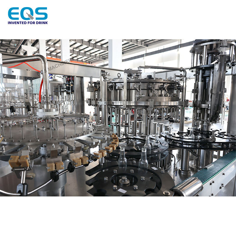 Full Automatic Carbonated Glass Bottle Washing Filling Capping Machine