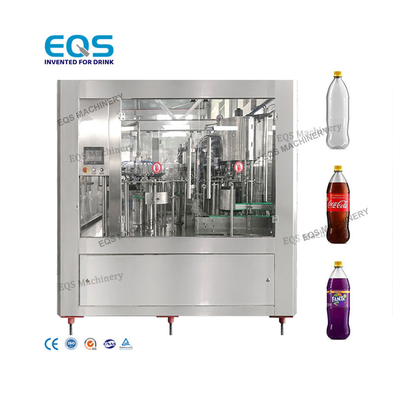 Full Automatic 4000BPH Carbonated Pet Bottle Washing Filling Capping Machine