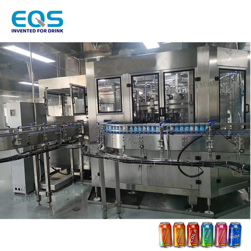 Automatic Carbonated Tin Can Filling and Capping Machine