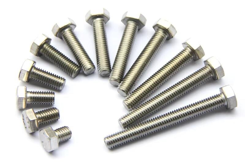 ASME B18.2.1 DIN933 Stainless Steel Bolt and Nut A2 A4 Hex Bolt Hexagon Head Nut Bolts factory