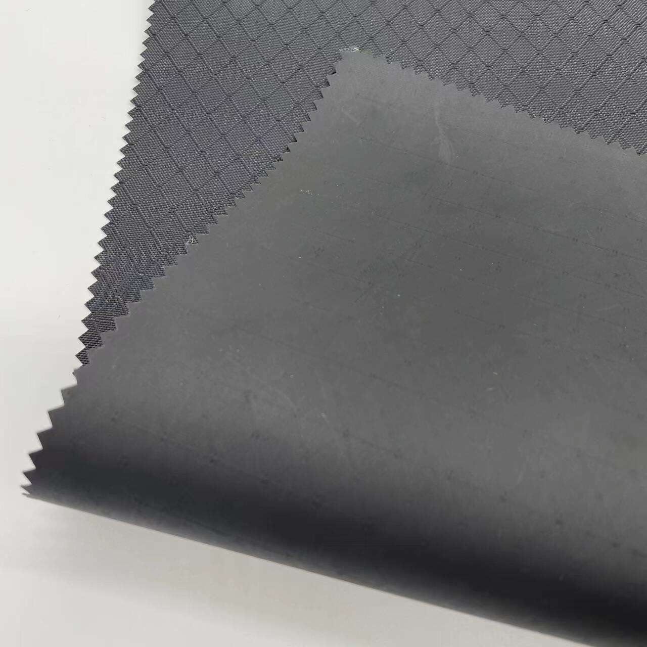 Weldable TPU coated 420D diamond rip-stop fabric