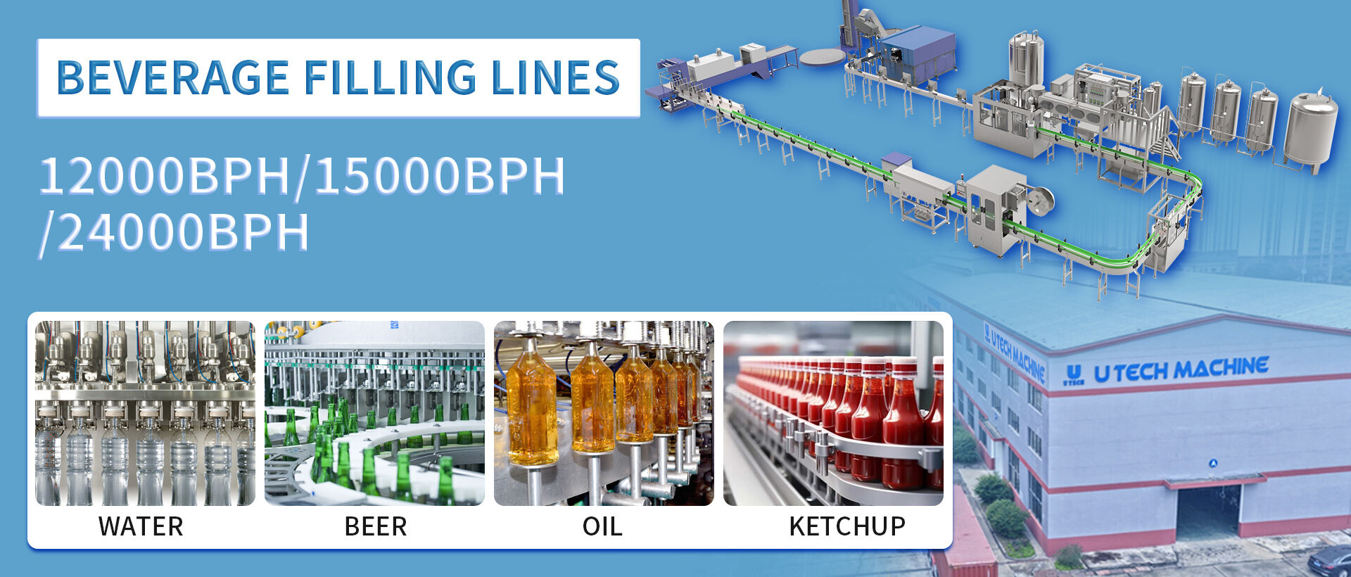 Filling machine, Liquid filling machine, Beverage filling machine, Sauce filling machine - Zhangjiagang U Tech Machine Co., Ltd.