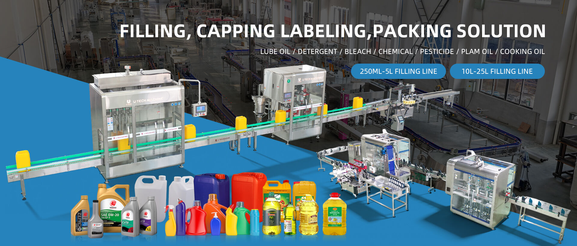 Filling machine, Liquid filling machine, Beverage filling machine, Sauce filling machine - Zhangjiagang U Tech Machine Co., Ltd.