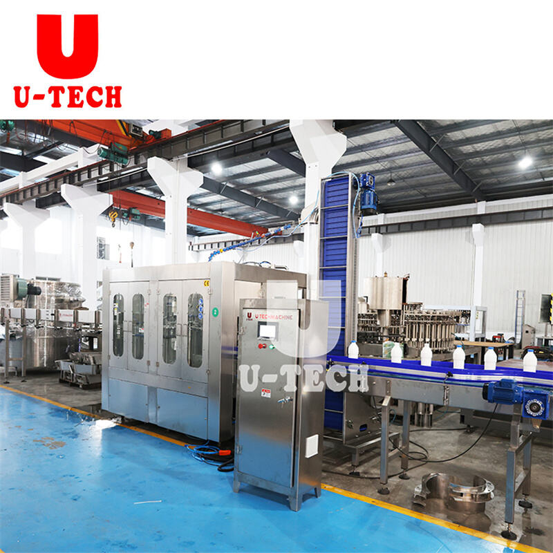 Mesin pengisian, pengemasan, dan penutup botol susu segar murni otomatis rotary 3 in 1 untuk hewan peliharaan kecil