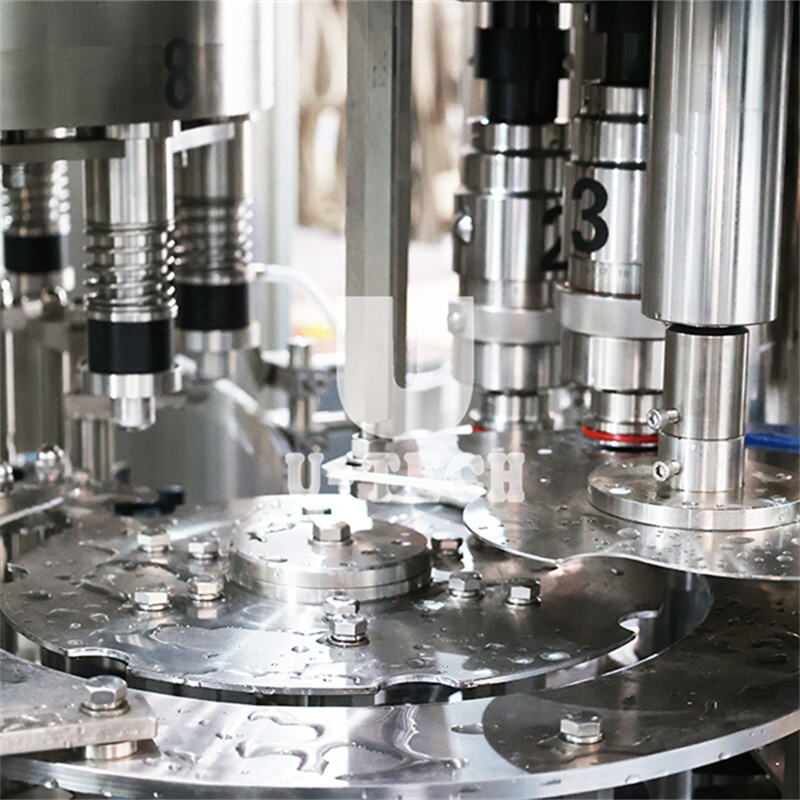 Mesin pengisian, pengemasan, dan penutup botol susu segar murni otomatis rotary 3 in 1 untuk hewan peliharaan kecil