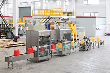 Linear 25L Drum Anticorrosion Weighting Filling Servo Capping Labeling Machine Line for Ireland