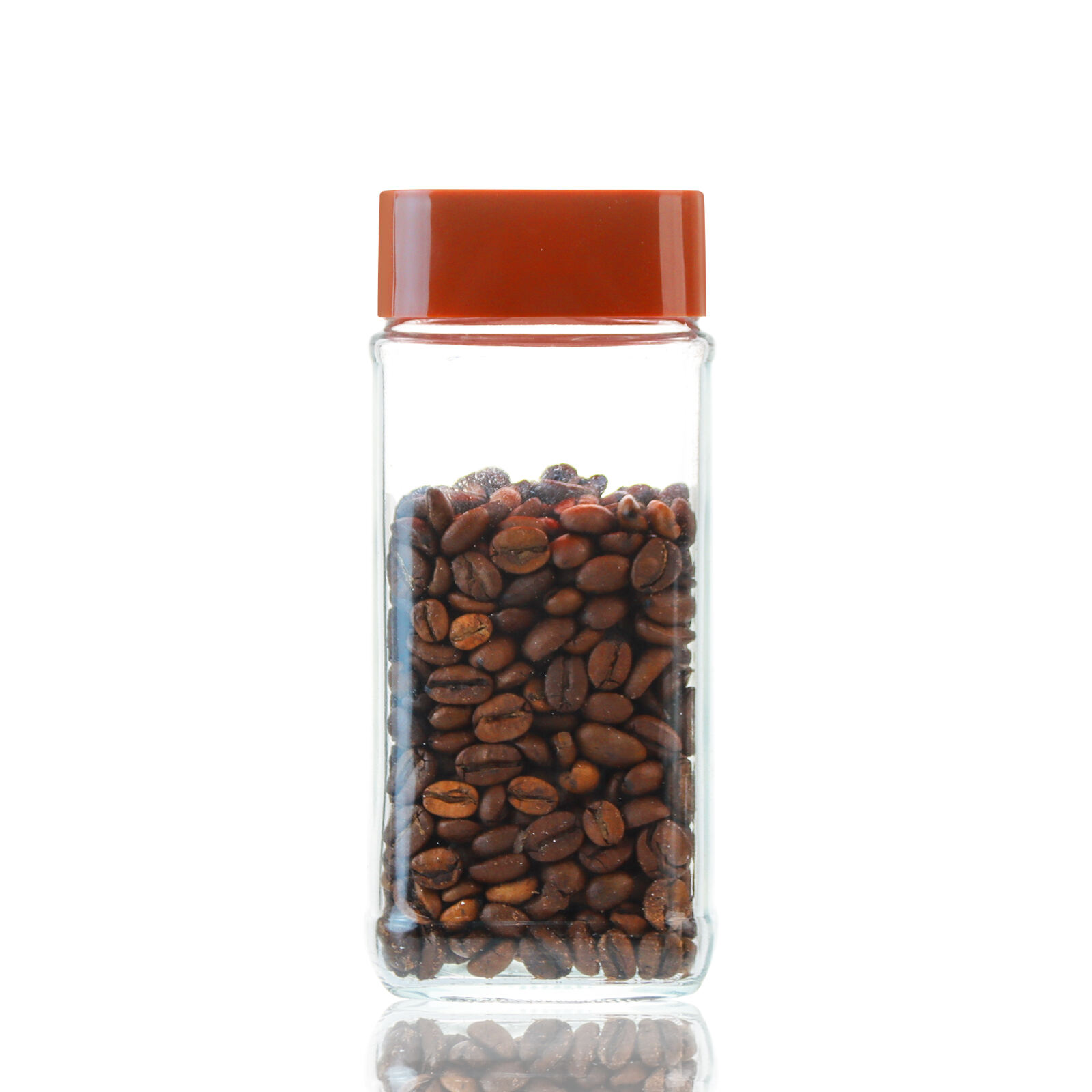 Großhandel 200ml 400ml 800ml klare Teelagervorratsgläser aus Glas für Kaffee