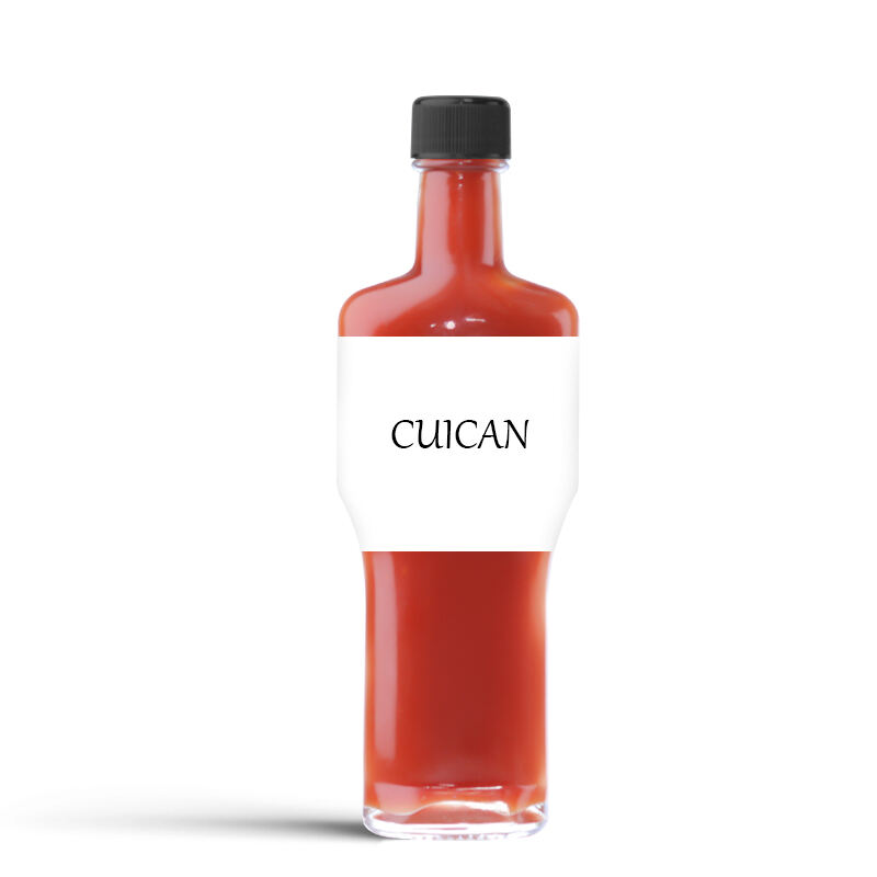 Individuelle 160ml Tomatenketchup klare Glas-Sauceflaschen